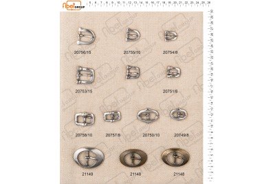 Fibbie piccole e morsetti calzatura