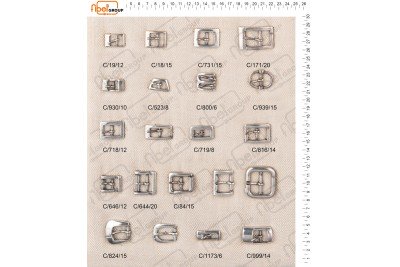 Fibbie piccole e morsetti calzatura