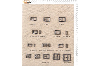 Fibbie piccole e morsetti calzatura