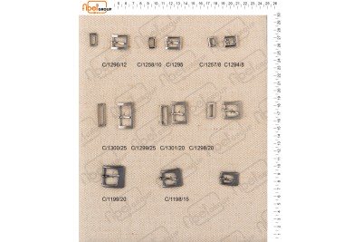 Fibbie piccole e morsetti calzatura