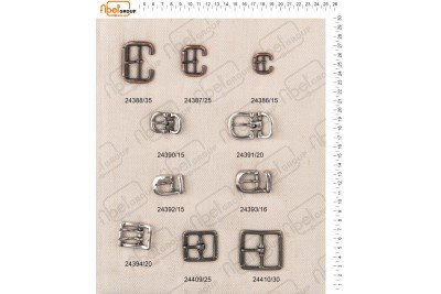 Fibbie piccole e morsetti calzatura