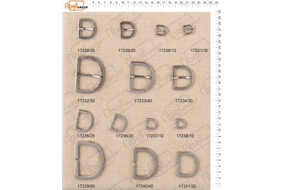 Fibbie piccole e morsetti calzatura