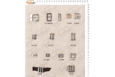 Fibbie piccole e morsetti calzatura