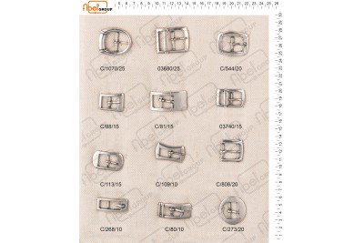 Fibbie piccole e morsetti calzatura