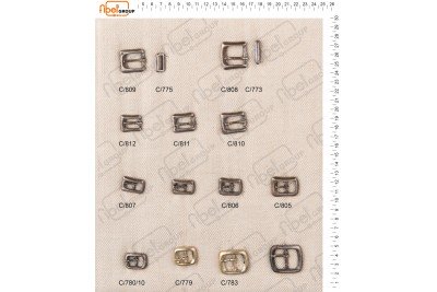 Fibbie piccole e morsetti calzatura