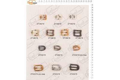 Fibbie piccole e morsetti calzatura