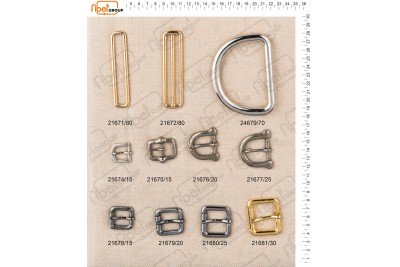 Fibbie piccole e morsetti calzatura