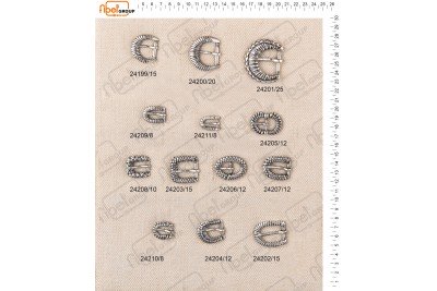 Fibbie piccole e morsetti calzatura