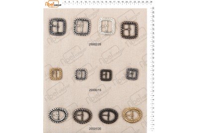 Fibbie piccole e morsetti calzatura