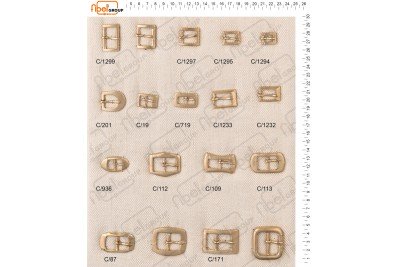 Fibbie piccole e morsetti calzatura