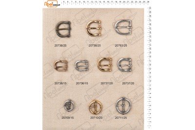 Fibbie piccole e morsetti calzatura