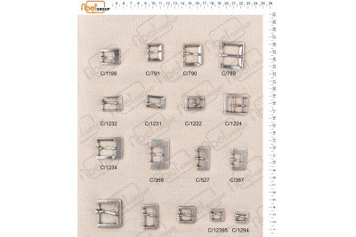 Fibbie piccole e morsetti calzatura