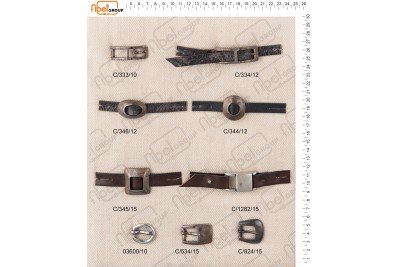 Fibbie piccole e morsetti calzatura