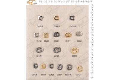 Fibbie piccole e morsetti calzatura