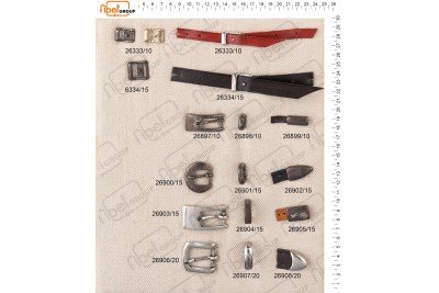 Fibbie piccole e morsetti calzatura