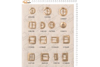 Fibbie piccole e morsetti calzatura