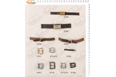 Fibbie piccole e morsetti calzatura