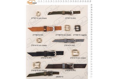 Fibbie piccole e morsetti calzatura