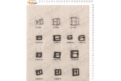 Fibbie piccole e morsetti calzatura