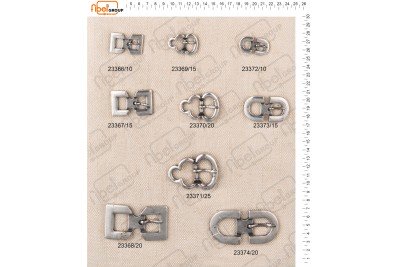 Fibbie piccole e morsetti calzatura