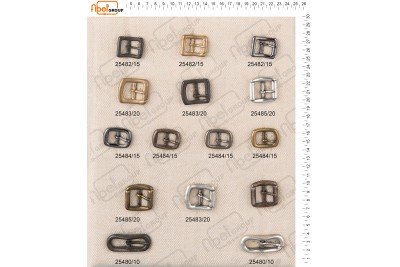 Fibbie piccole e morsetti calzatura