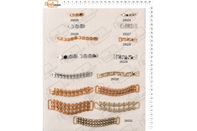 Fibbie piccole e morsetti calzatura