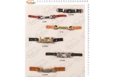 Fibbie piccole e morsetti calzatura