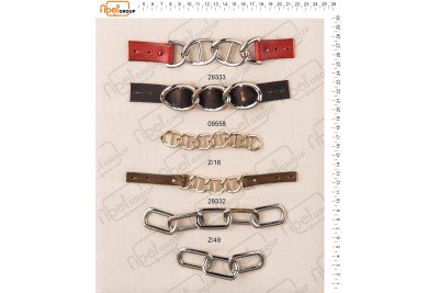 Fibbie piccole e morsetti calzatura