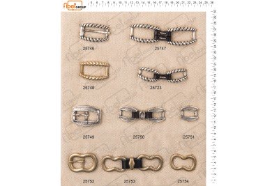 Fibbie piccole e morsetti calzatura